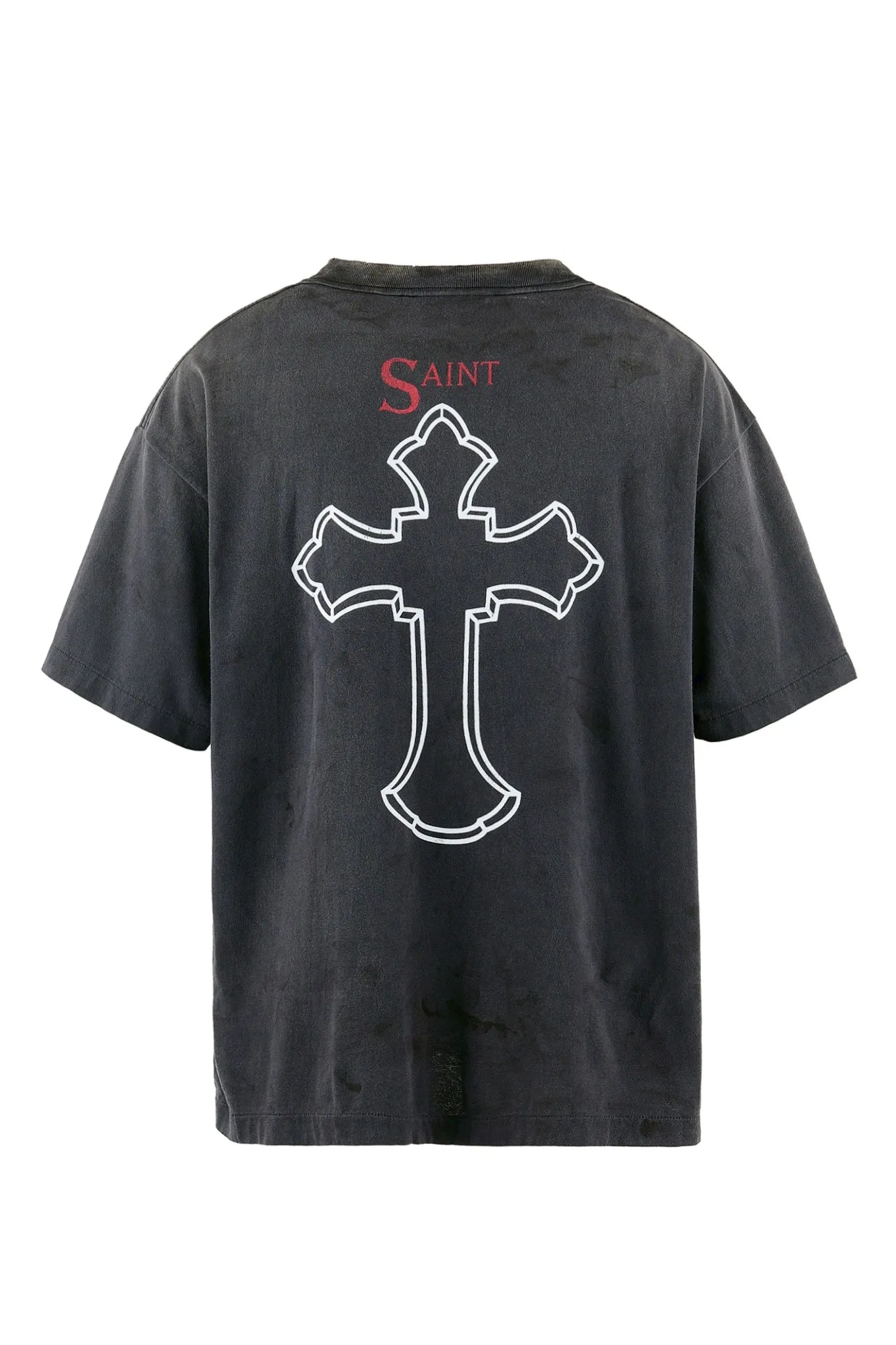 SAINT Mxxxxxx × 2PAC 2PC_SS TEE/2PAC/BLK 2PAC co-branded model 2PAC character TEE washed black S-XL A blockbuster co-branded project by the legendary hip-hop artist 2PAC The printing part refers to the iconic graphics on the cover of 2PAC's albums "R U Still Down" and "Shakur" The entire garment is rewashed and distressed/holes processed Printing cracked effect The ceiling of New Vintage 2PAC powder is a must-have